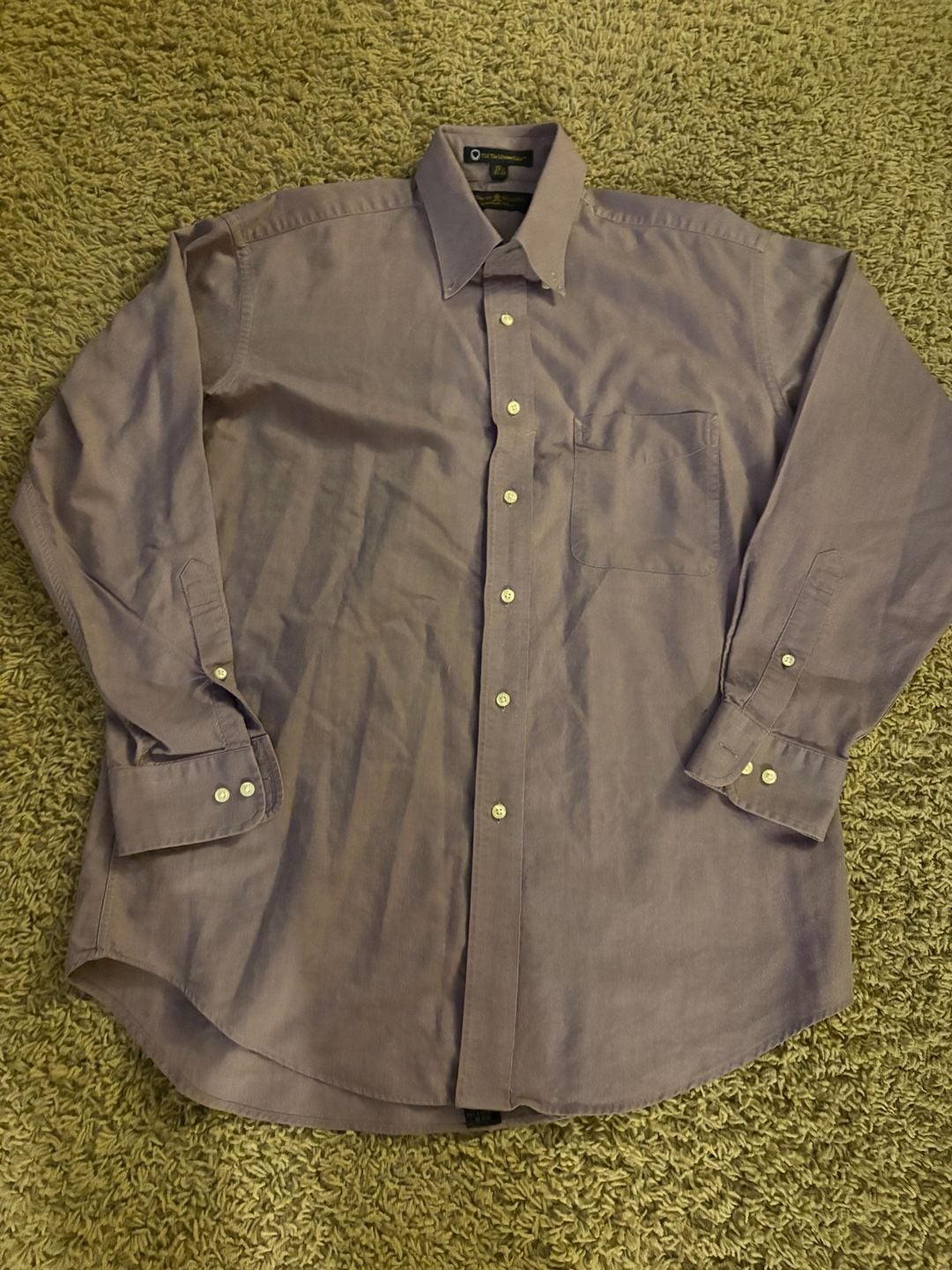 Tommy Hilfiger TLC The Lifetime Collar Purple Dress Shirt Size 15.5 32-33 2
