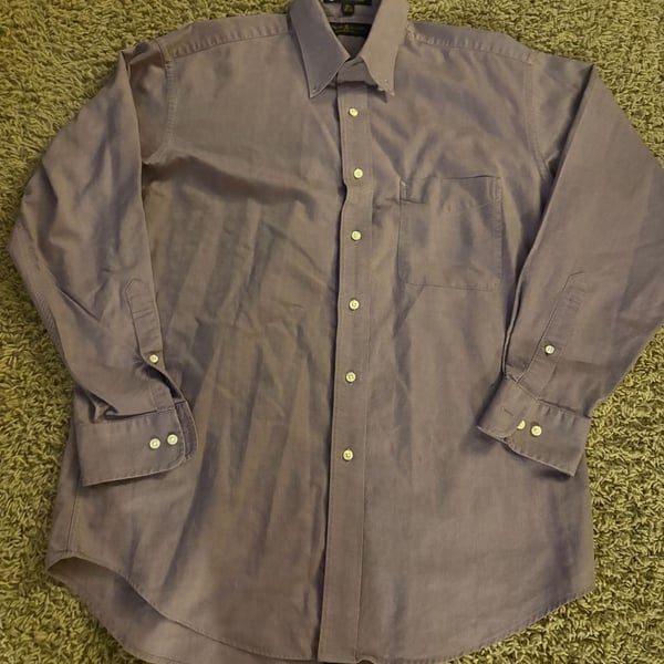 Tommy Hilfiger TLC The Lifetime Collar Purple Dress Shirt Size 15.5 32-33