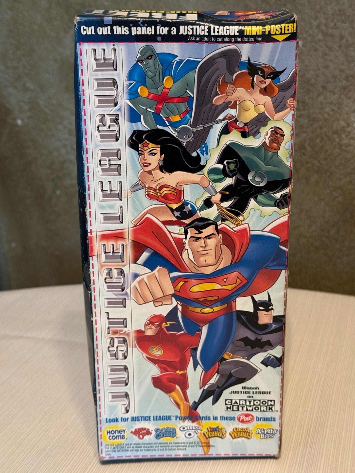 Justice League Superman Action Figure Post Cereal Premium Giveaway in Box 3