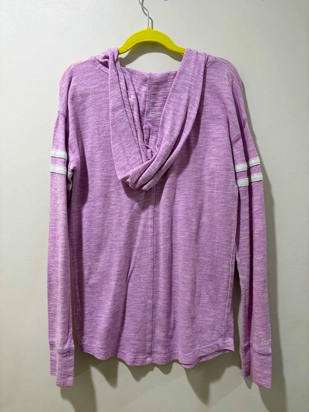 Justice Girls Hooded Long Sleeve Graphic Top Size 10 Varsity Stripe 3