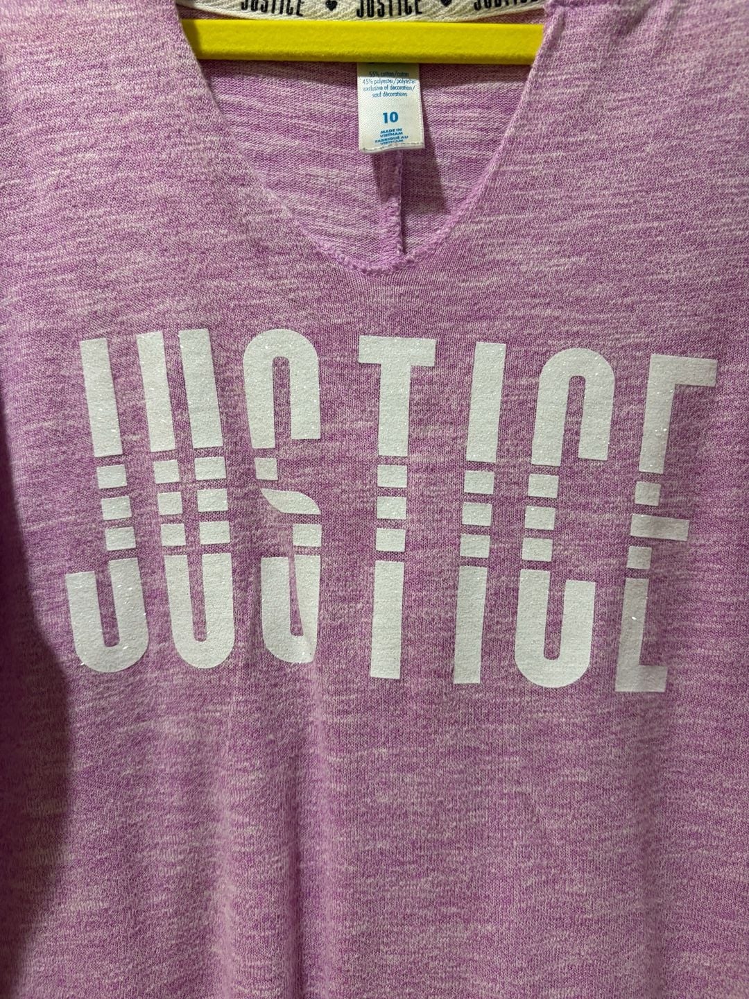 Justice Girls Hooded Long Sleeve Graphic Top Size 10 Varsity Stripe 6
