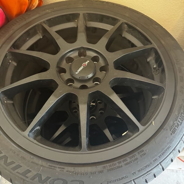 Vision 425 Bane 17x7 4x100 Matte Black Wheels