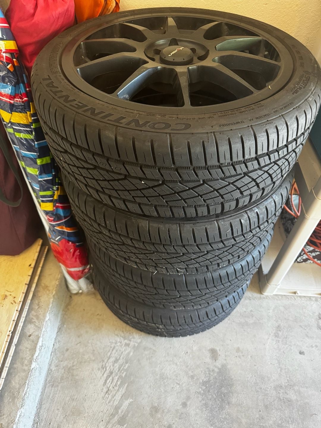 Vision 425 Bane 17x7 4x100 Matte Black Wheels 2