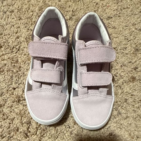 Vans Old Skool V Infant/Toddler Shoes Size 11.5, Color: Metallic Lavender