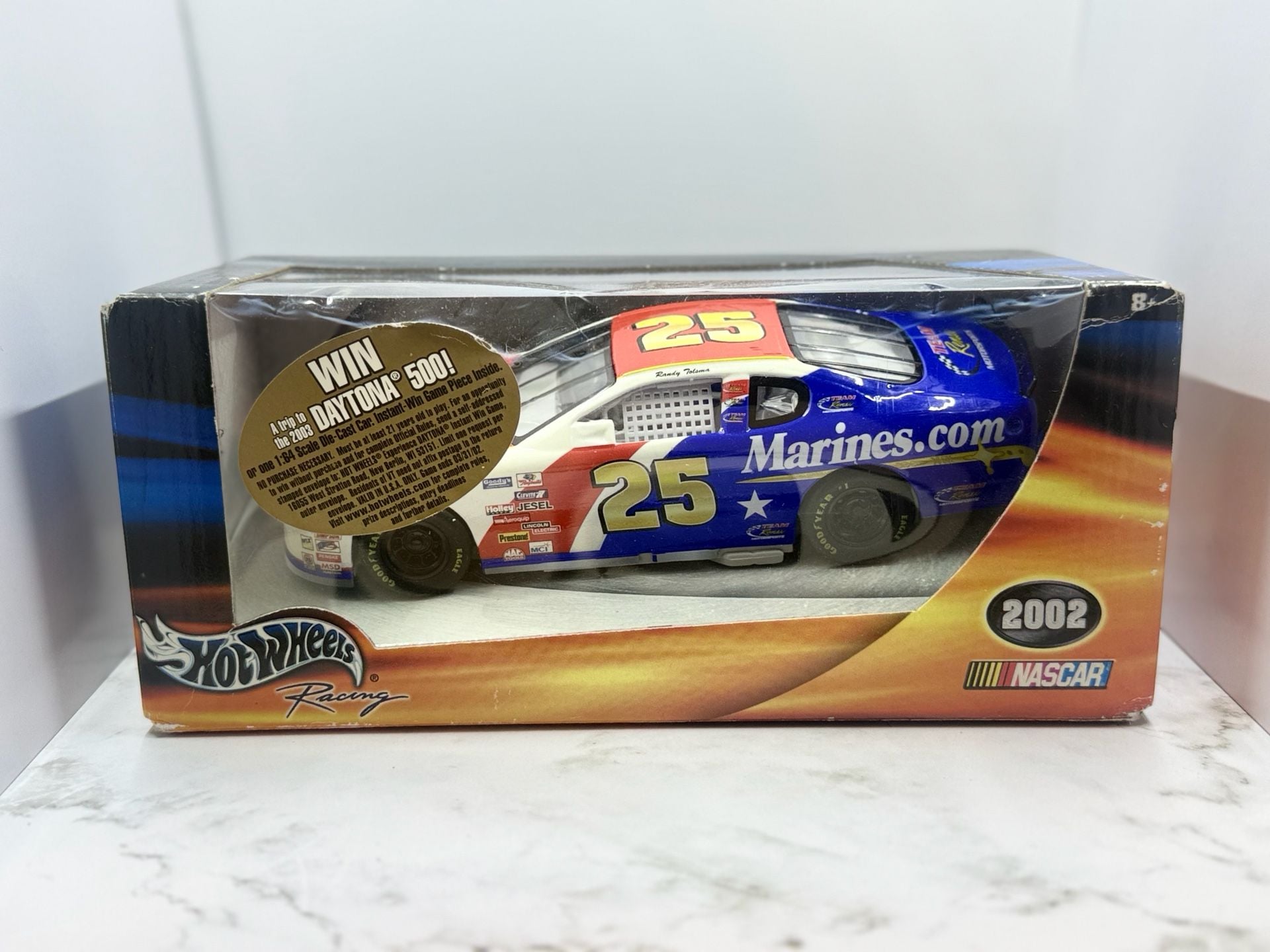 2002 Hot Wheels Racing Randy Tolsma #25 Marines Monte Carlo 1:24 Scale Die-Cast Car 1