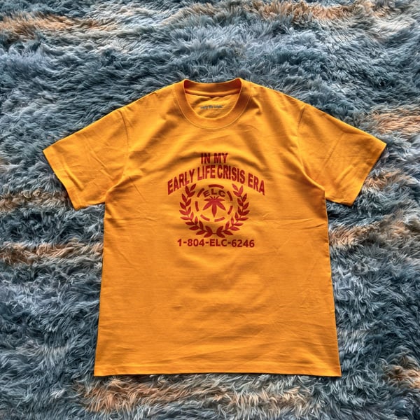 Nettspend In My Early Life Crisis Era Yellow Graphic T-Shirt