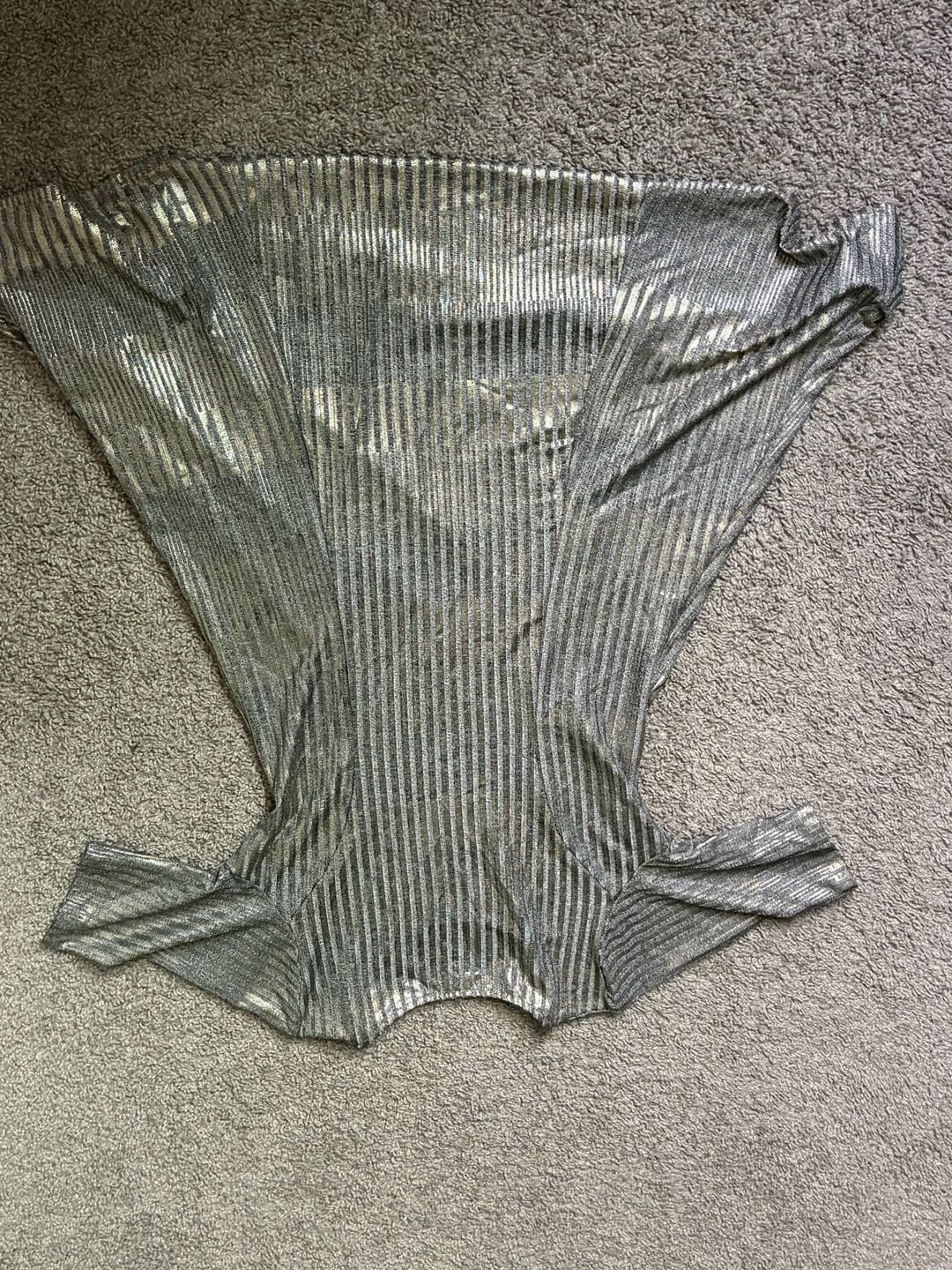 Band of Gypsies x Zoe & Rose Silver A-Line Fit n Flare Mini Dress - Size Large 6