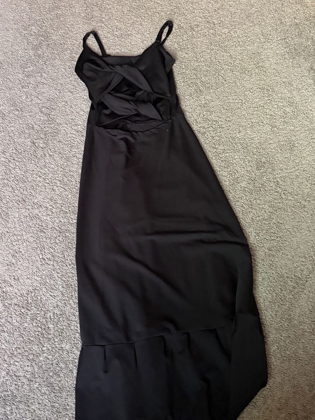 Black Waist Ruched A-Line Slip Dress For Women, Tea-Length Summer Swing Dress - .com, 3