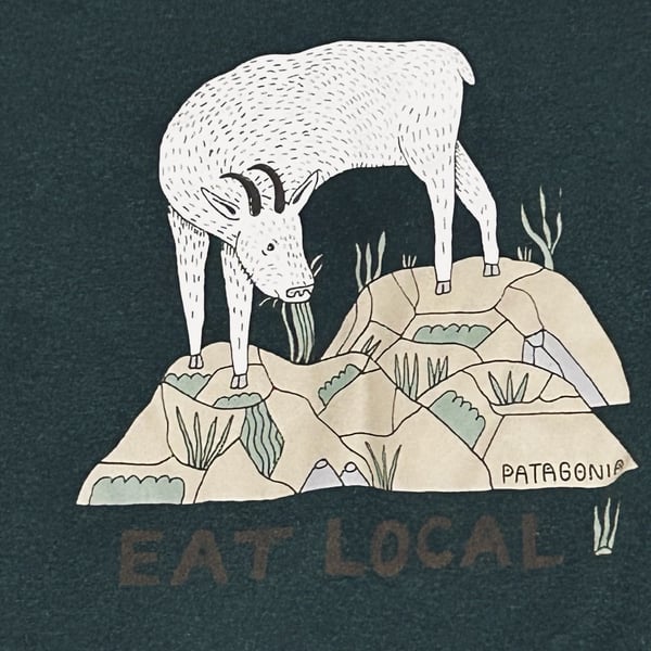 Patagonia Eat Local Goat Responsibili-Tee Long Sleeve Men's Clearance