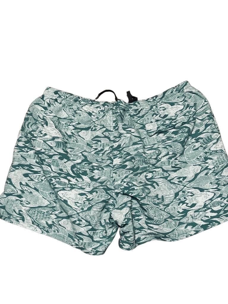 Patagonia Patagonia Baggies Size XXL 5 inch inseam Fish Pattern 4