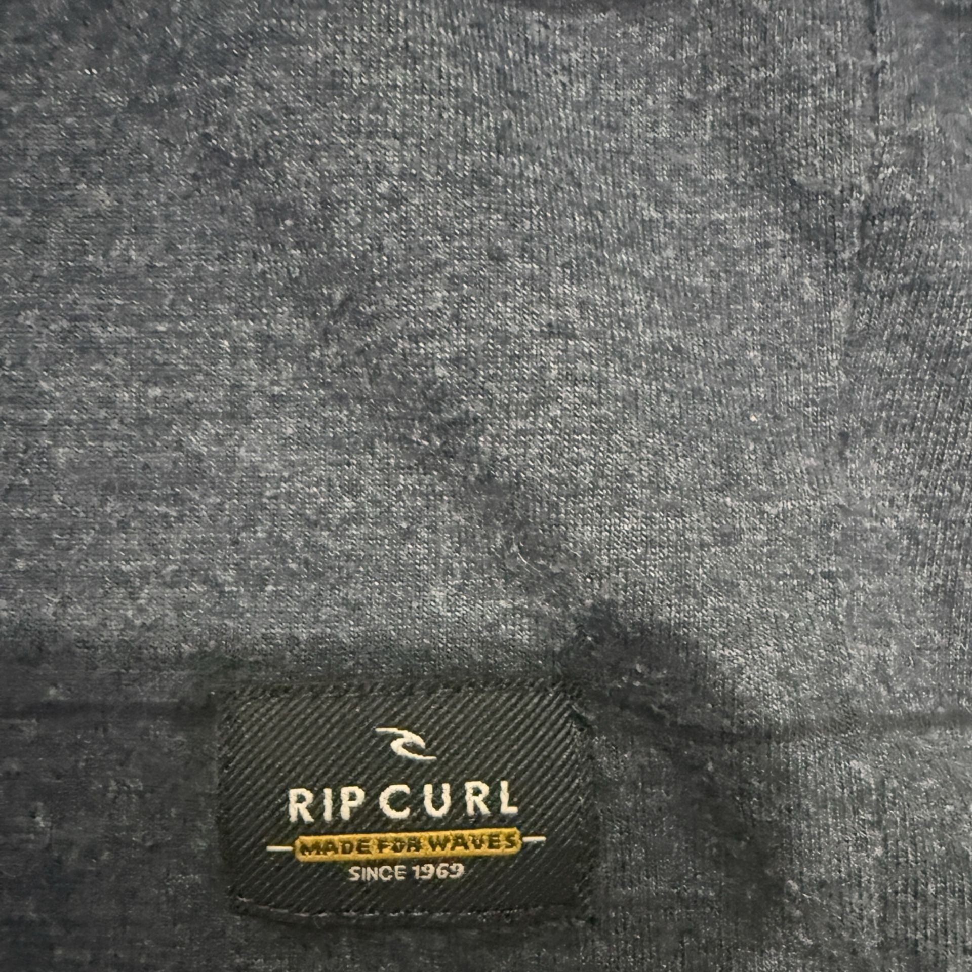 Rip Curl Men's Plain Stripe Hooded T-shirt - Navy/White Stripe - Size L 3