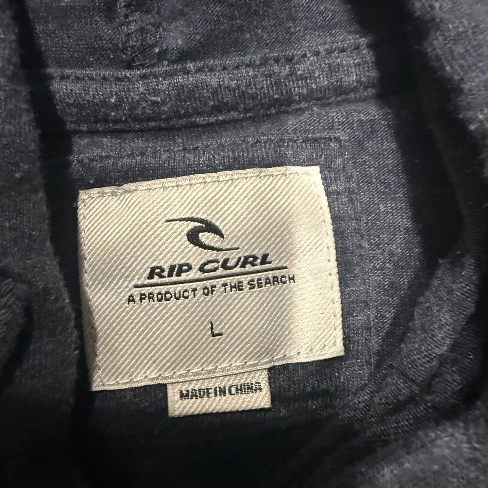 Rip Curl Men's Plain Stripe Hooded T-shirt - Navy/White Stripe - Size L 4