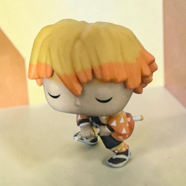 Funko POP! Animation: Demon Slayer - Zenitsu Agatsuma, Multicolor, 3.75 inch