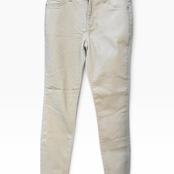 d.jeans Light Tan Cropped Skinny Denim Jeans Size 6