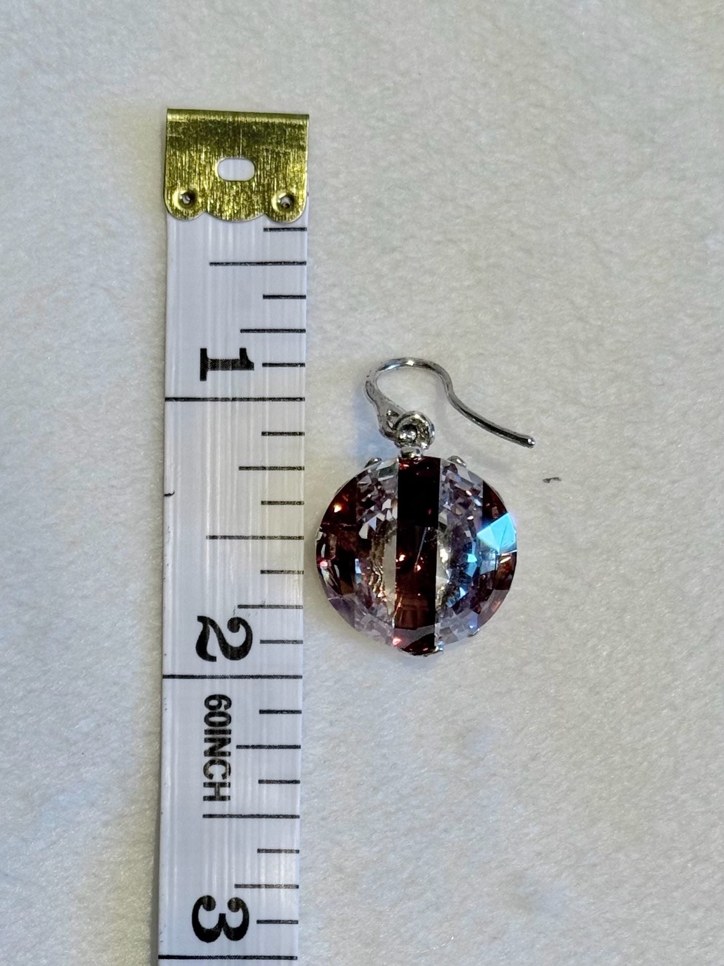 Vintage Henri Bendel Faceted Crystal Earrings 7
