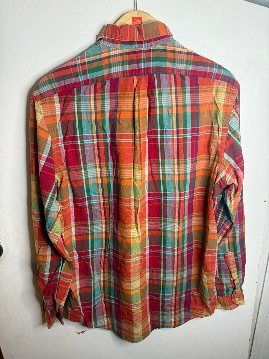 Polo Ralph Lauren  Indian Madras Plaid Long Sleeve Button Down Shirt Size M 7
