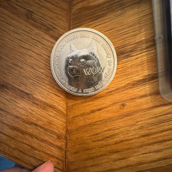 Dogecoin 1 Troy Ounce .999 Silver Round Commemorative Coin