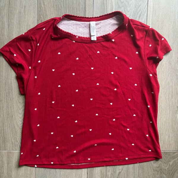 Auden Red Hearts Sleepwear Set Size XXL