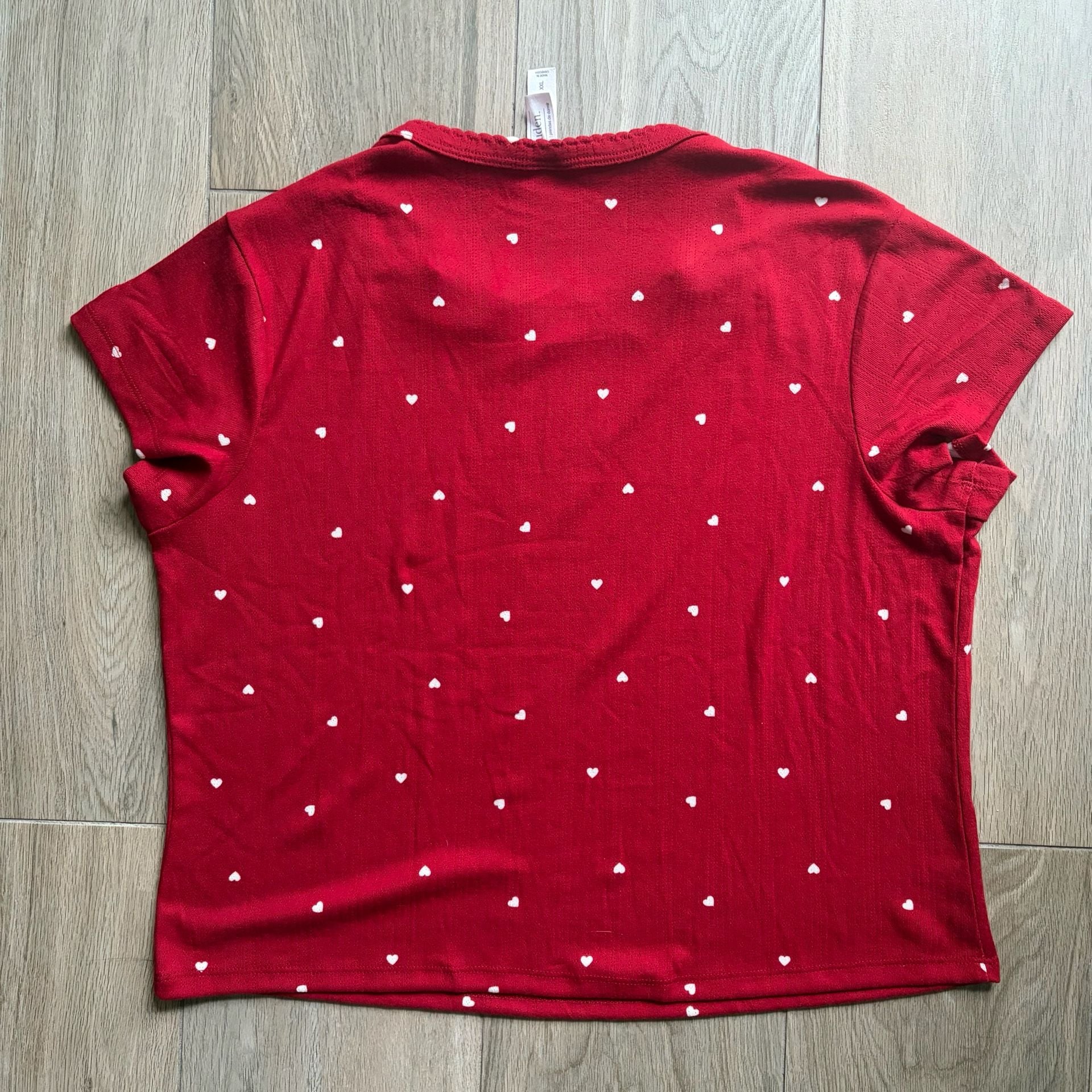 Auden Red Hearts Sleepwear Set Size XXL 3