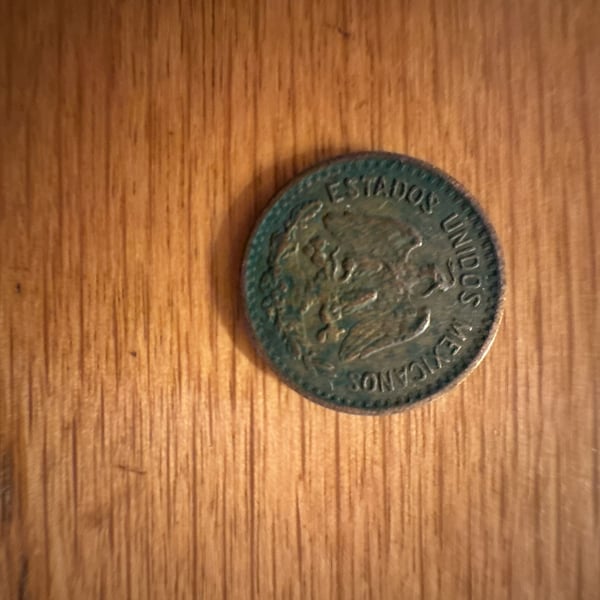1940 Mexico 1 Centavo Bronze Coin
