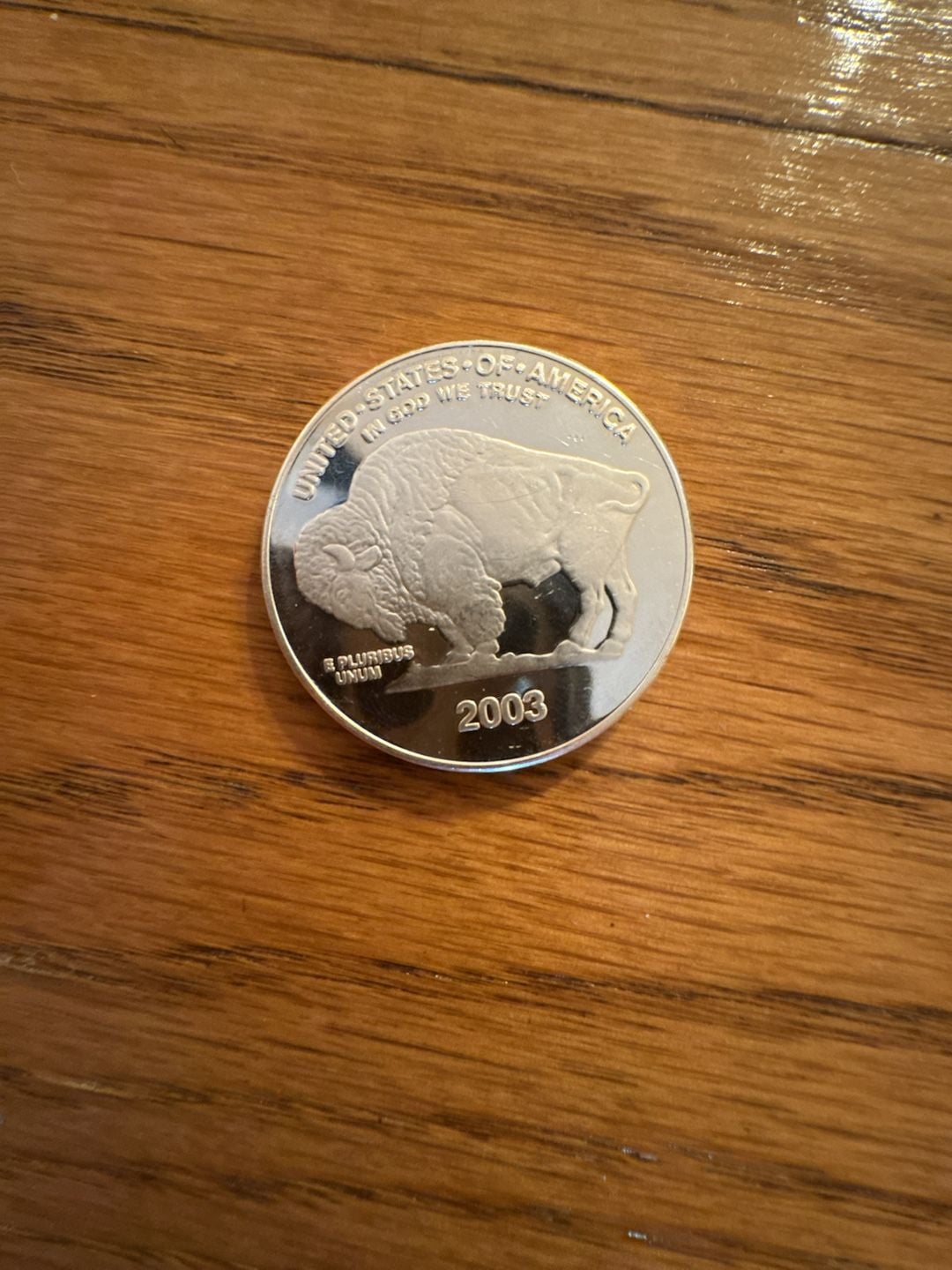 2003 US Indian Head Buffalo Fantasy Silver Plated Copy Coin 1