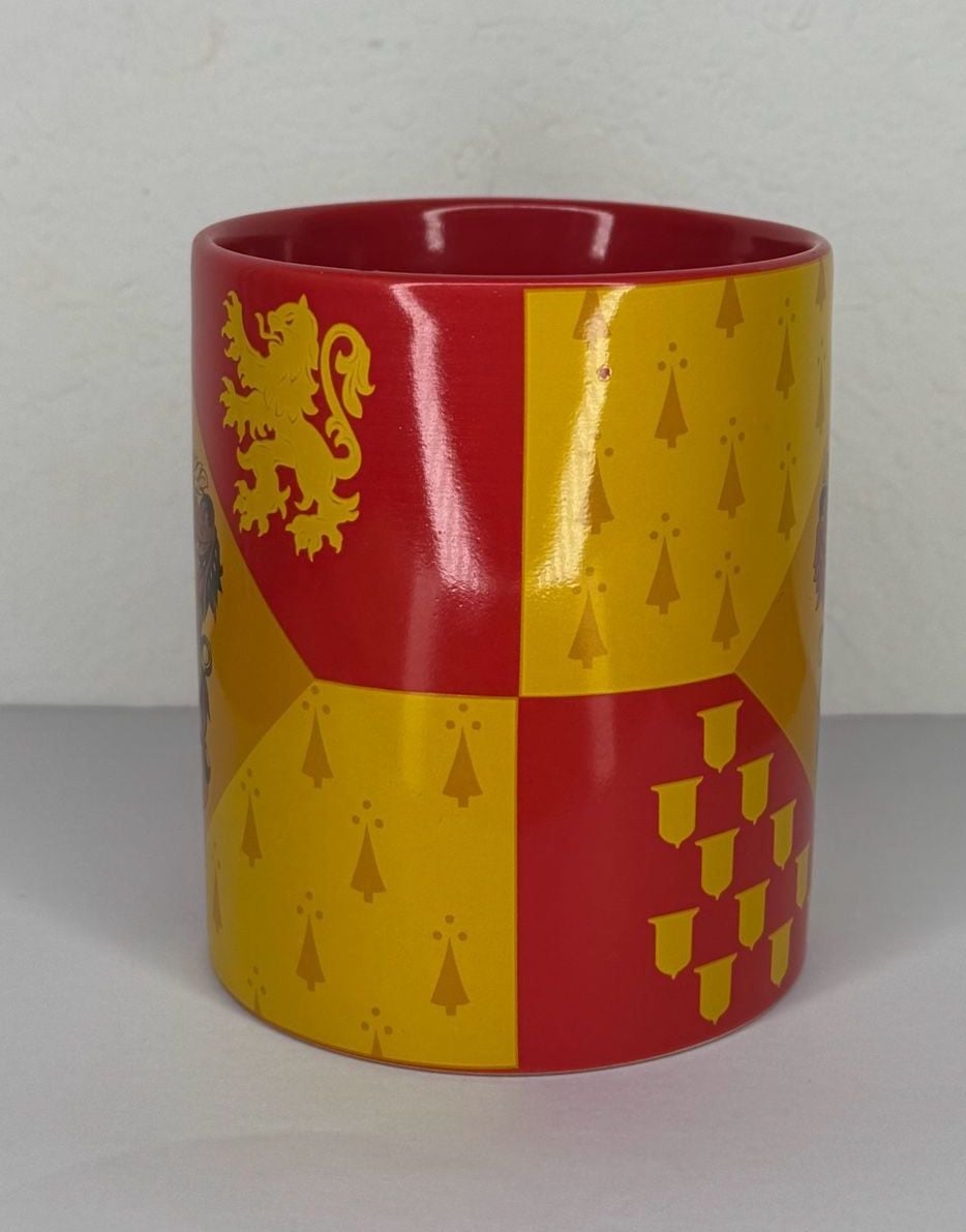 Harry Potter Gryffindor House Crest Ceramic Coffee Mug 14oz Silver Buffalo 2
