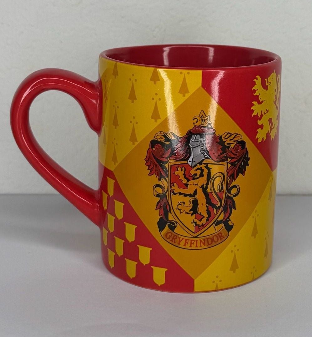 Harry Potter Gryffindor House Crest Ceramic Coffee Mug 14oz Silver Buffalo 3