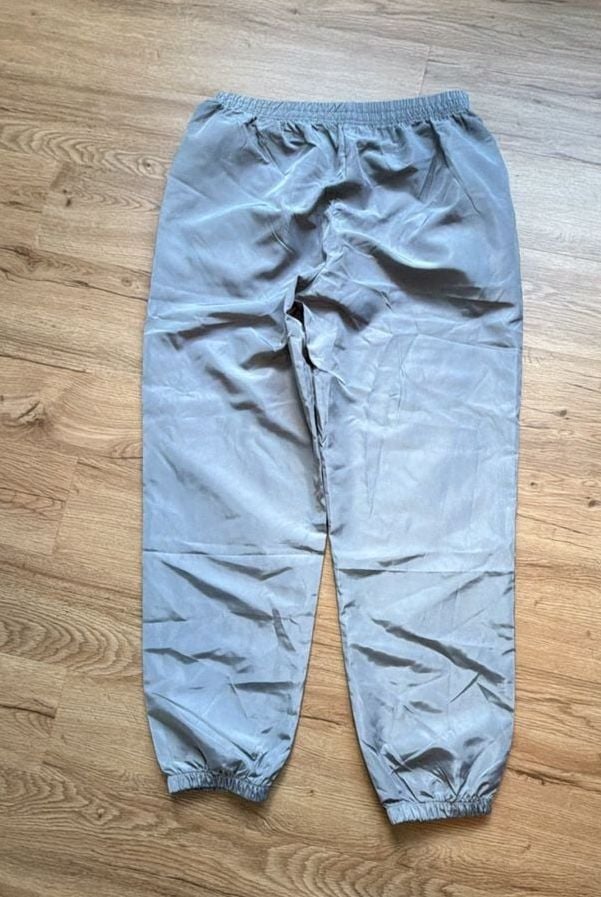 Nike Vintage Nylon Track Pants Grey Elastic Cuffs Size M 8