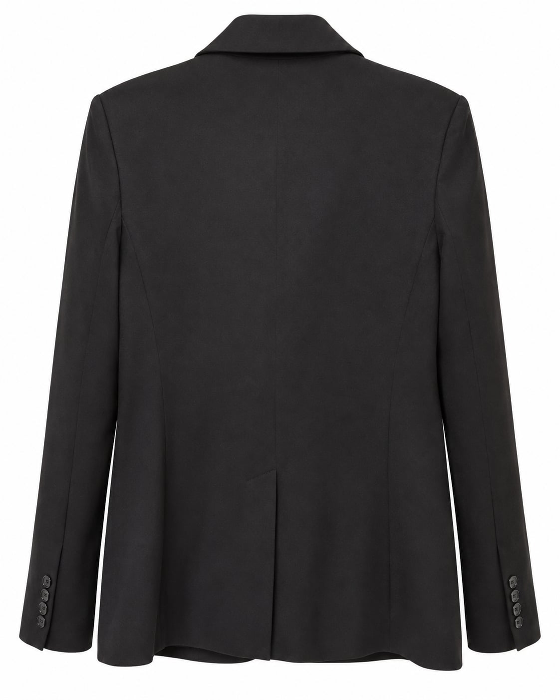 Norma Kamali Black Ponte Notch Lapel Blazer Size 16 3