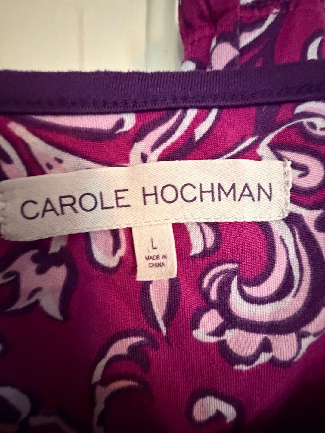Carole Hochman French Scrolls Sueded Jersey 2-Piece Pajama Set 2