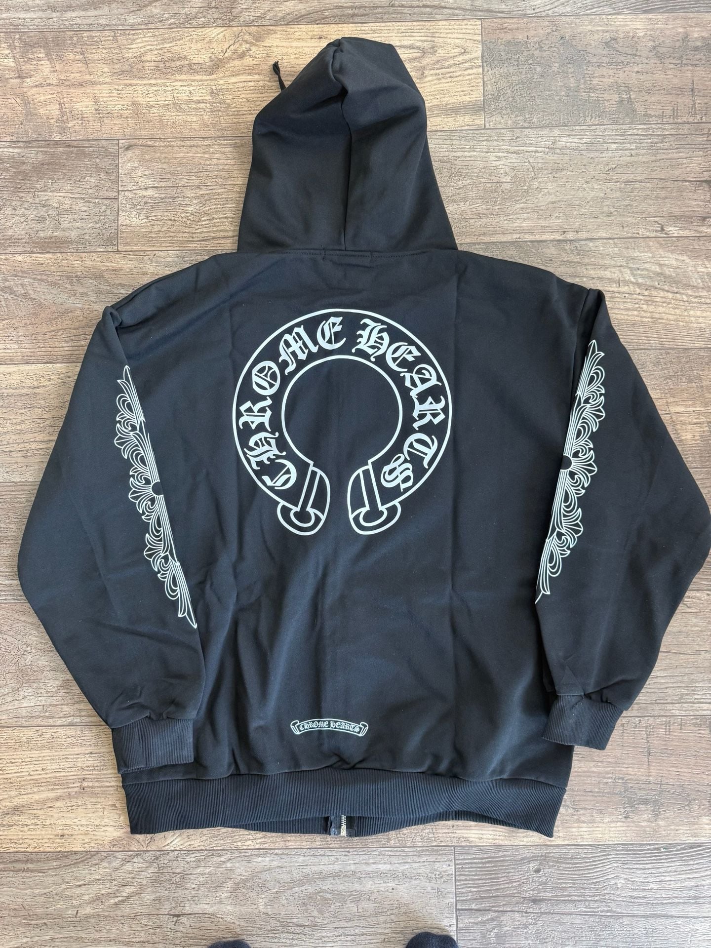 Chrome Hearts x Comme des Garcons Black Zip-Up Hoodie 4