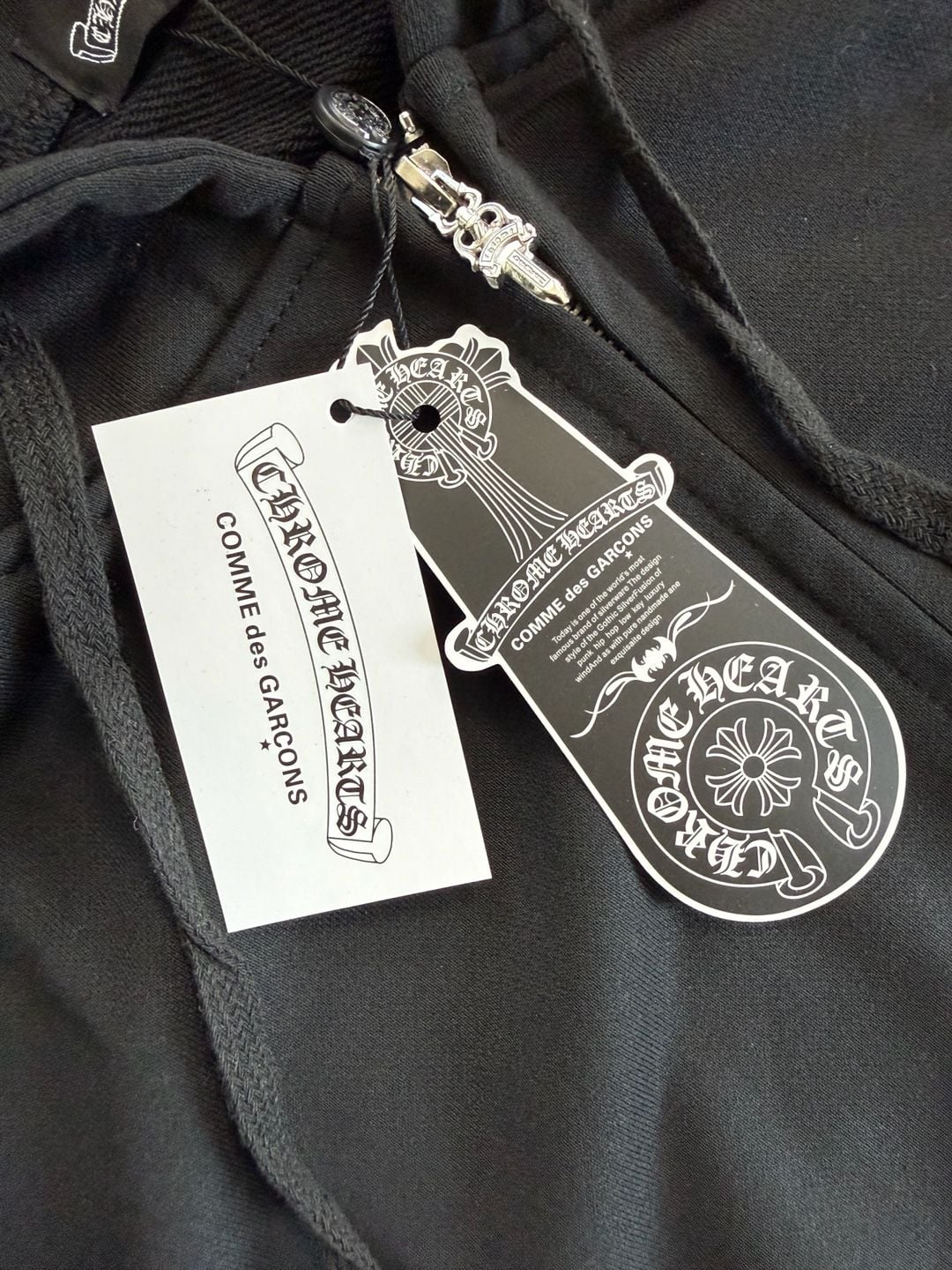 Chrome Hearts x Comme des Garcons Black Zip-Up Hoodie 5
