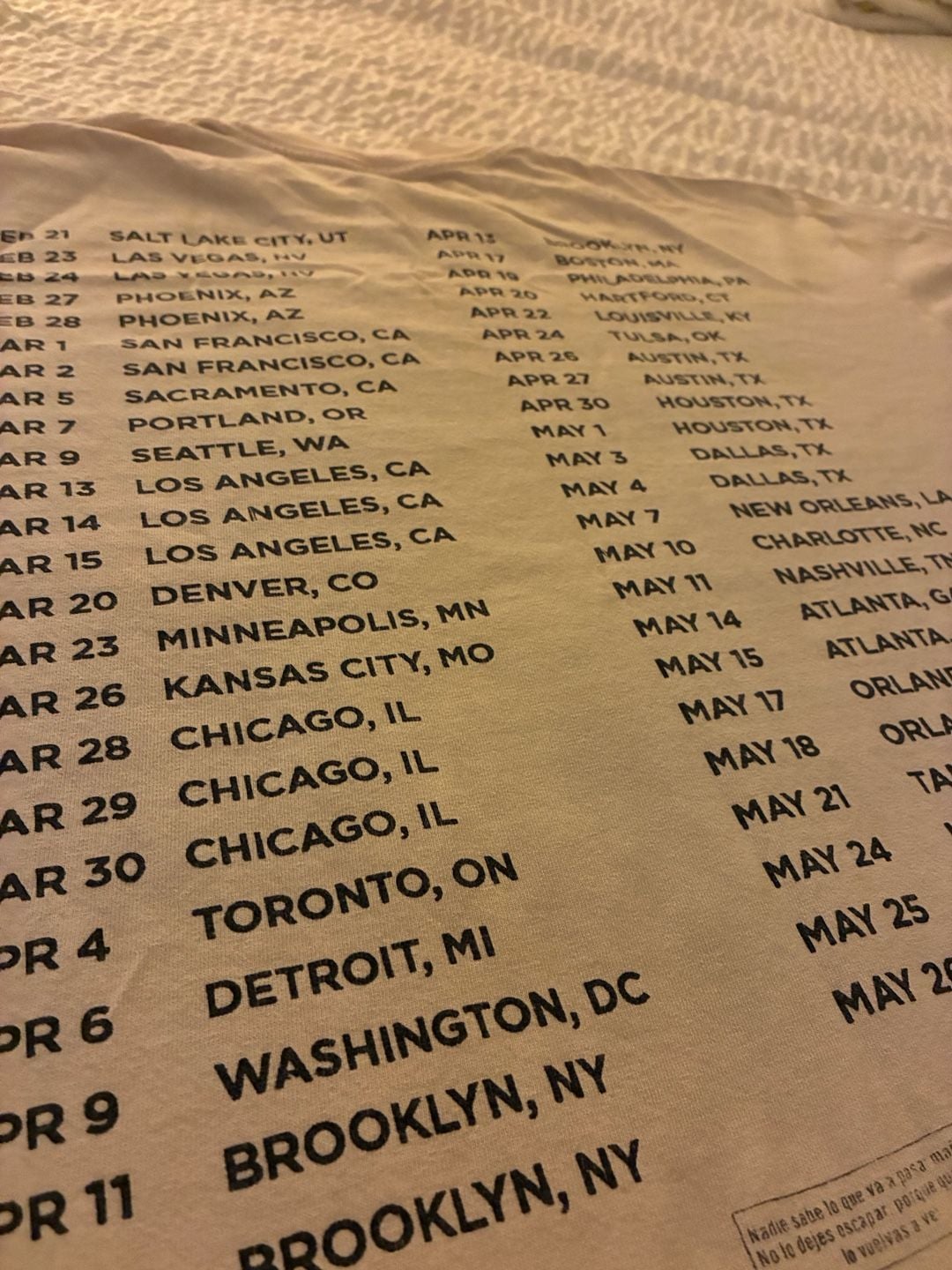 Bad Bunny Most Wanted Tour Monaco Race Car Cream T-Shirt 4