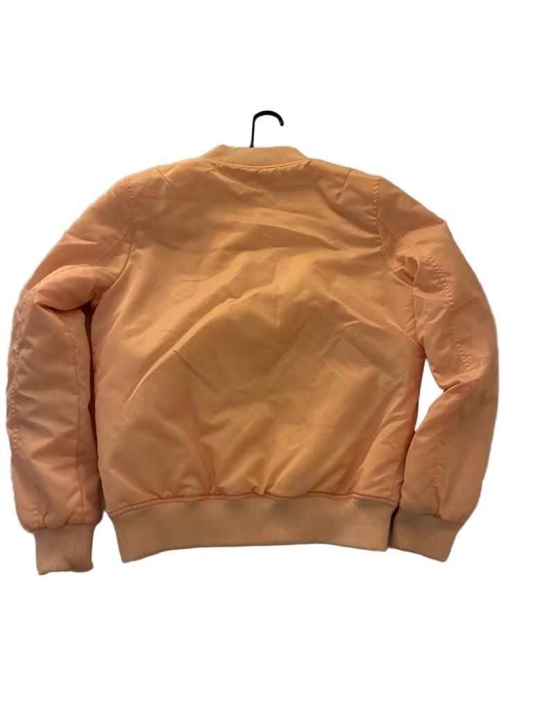 GUESS Los Angeles Women's Pink Satin Bomber Jacket Size M 3
