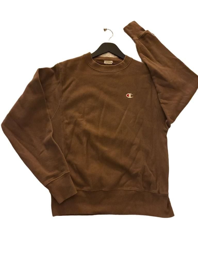 Champion Reverse Weave Brown Crewneck Sweatshirt Small 2