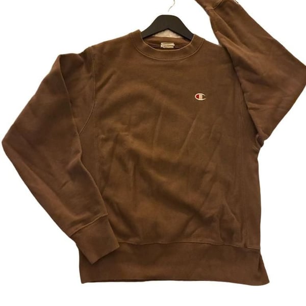 Champion Reverse Weave Brown Crewneck Sweatshirt Small