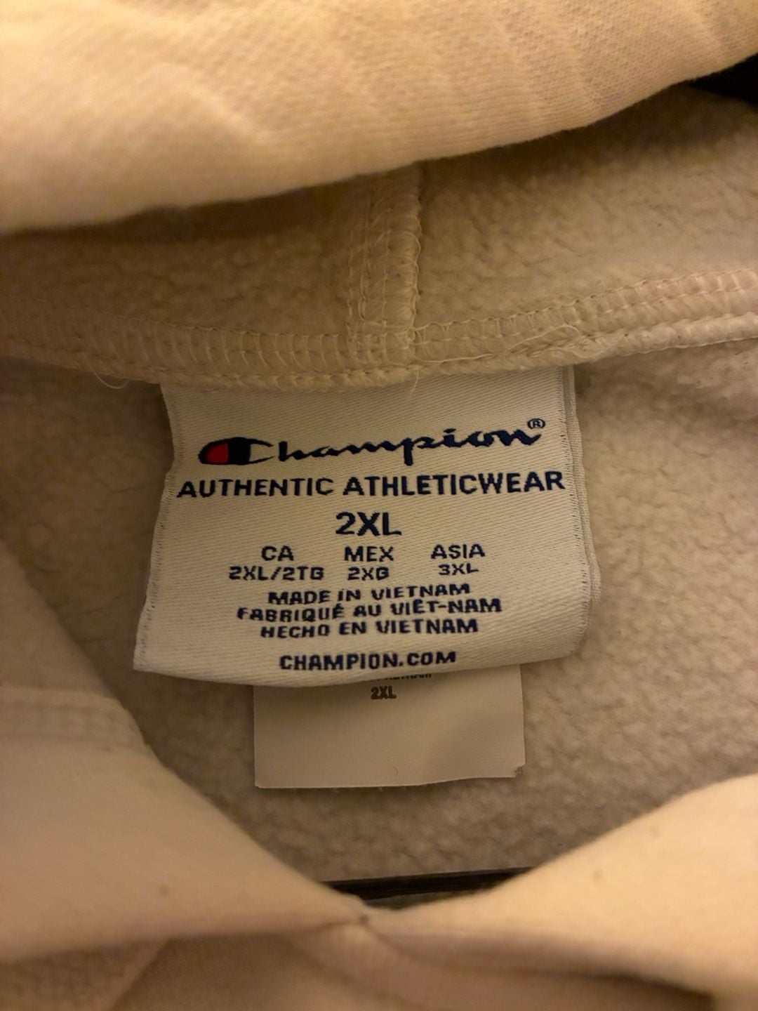 Champion Authentic Athleticwear Hoodie Sweatshirt Tan Brown Size 2XL 3