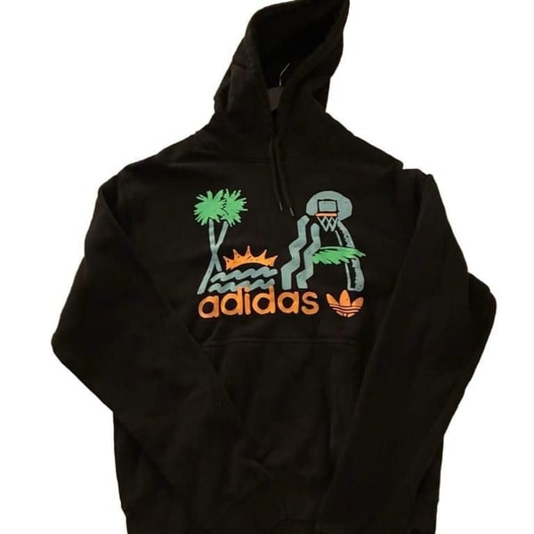 Adidas Originals LA Graphic Black Pullover Hoodie