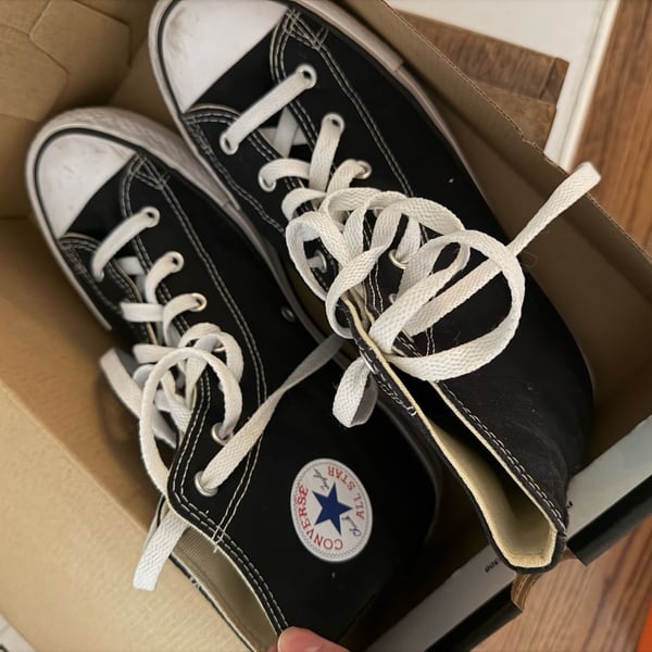 Converse Chuck Taylor All Star High Top Black Sneakers Kids Size 7 US