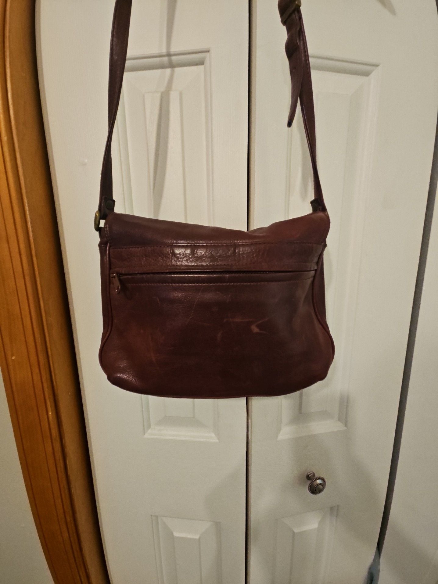 Etienne Aigner Burgundy Leather Shoulder Crossbody Bag 5