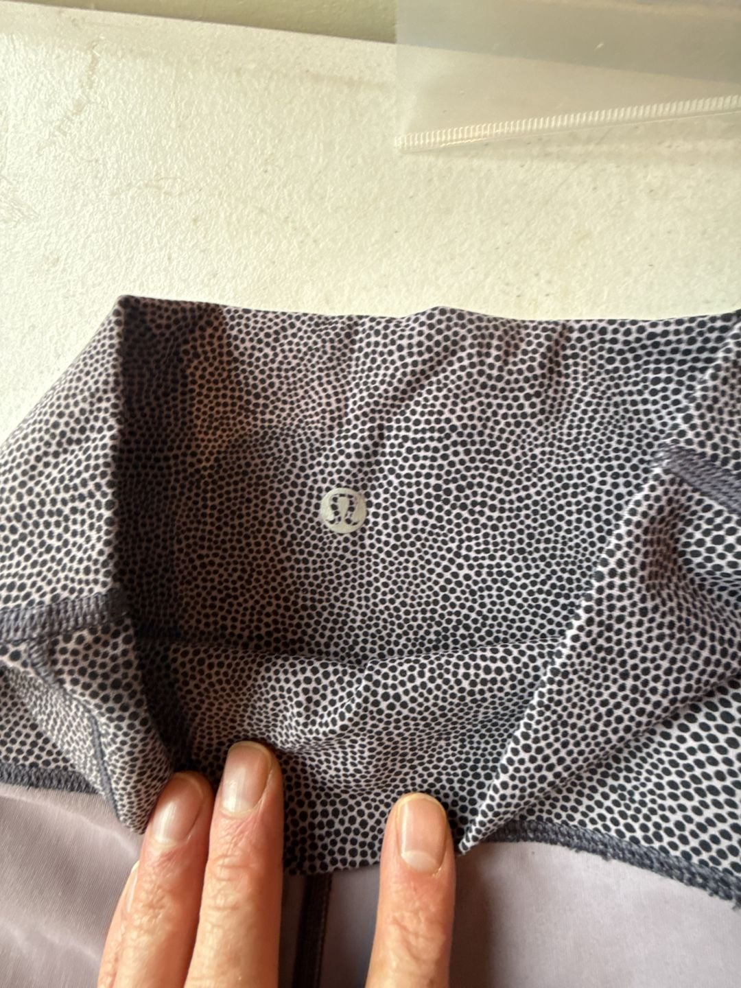 Lululemon Wunder Under Crop III Samba Snake Battleship Black Leggings 3