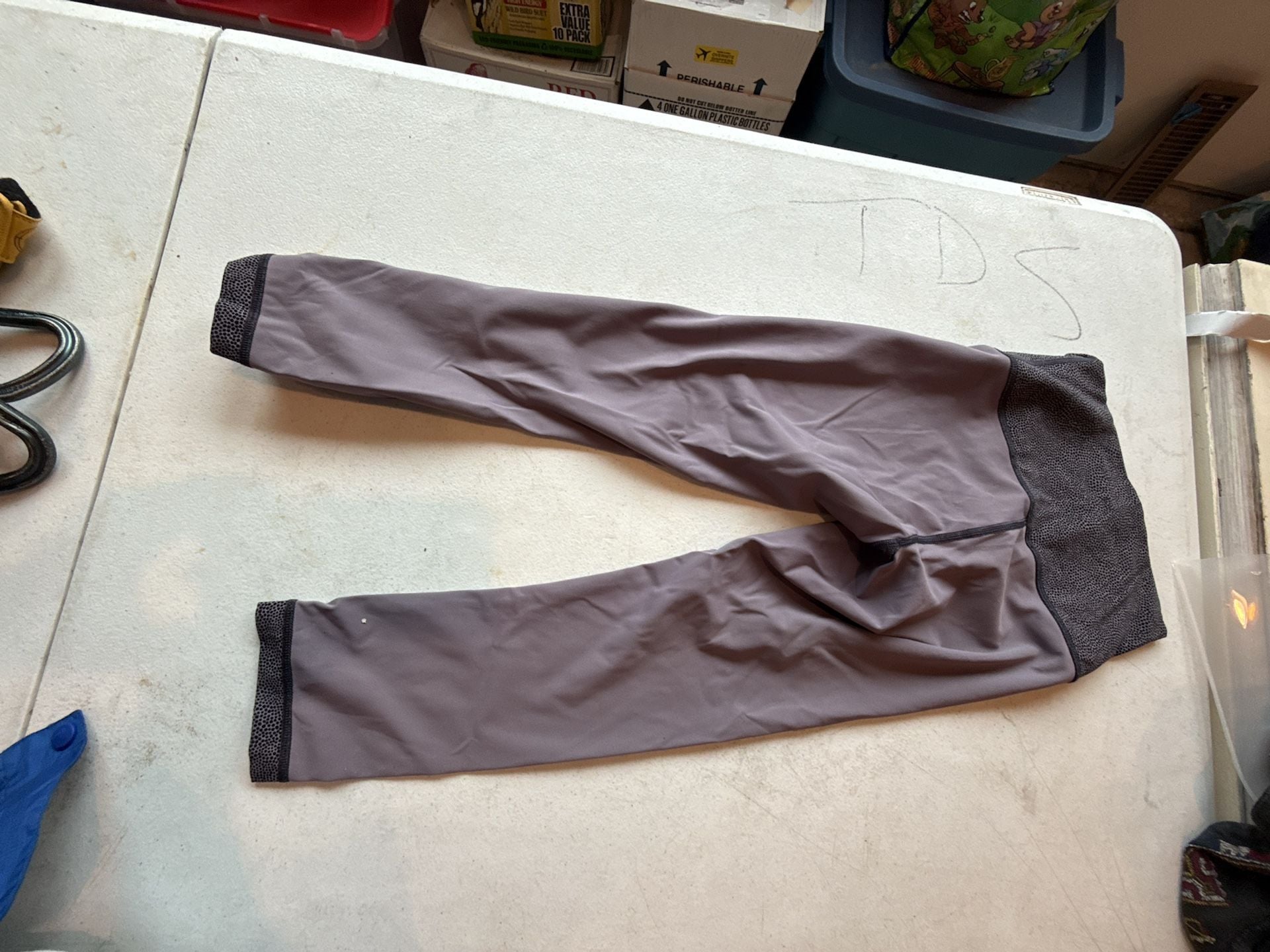 Lululemon Wunder Under Crop III Samba Snake Battleship Black Leggings 4