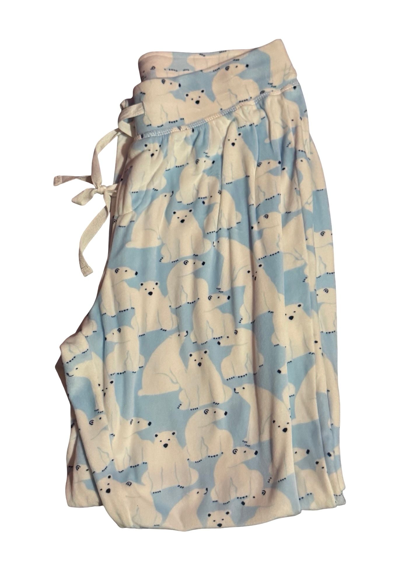 Very soft Blue and White Polar Bear Print Pajama Pants 2
