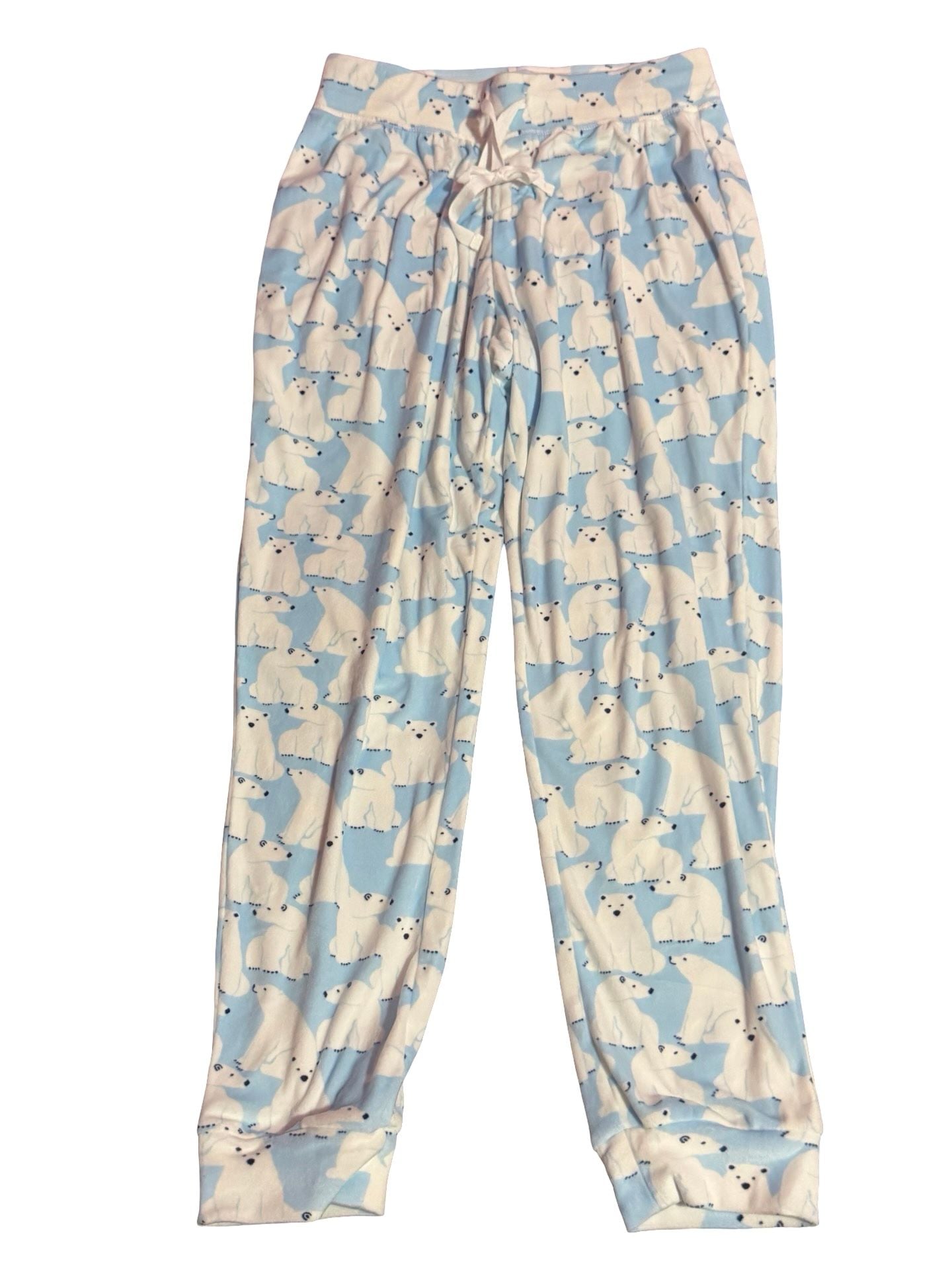 Very soft Blue and White Polar Bear Print Pajama Pants 3