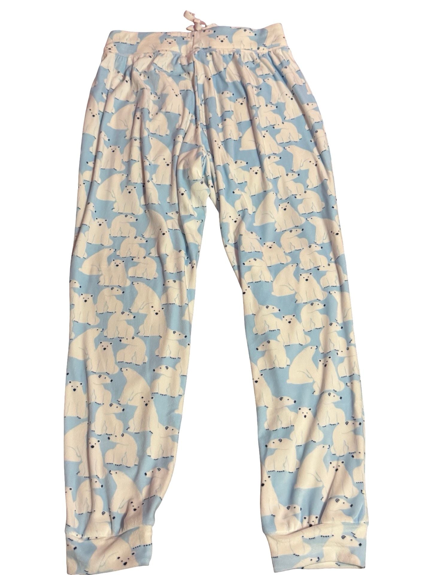 Very soft Blue and White Polar Bear Print Pajama Pants 4