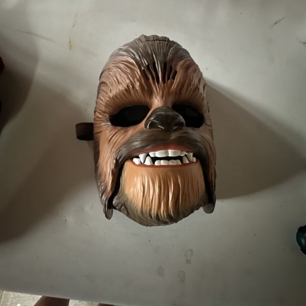 Star Wars Chewbacca Talking Halloween Mask Force Awakens Wookie Roar Hasbro