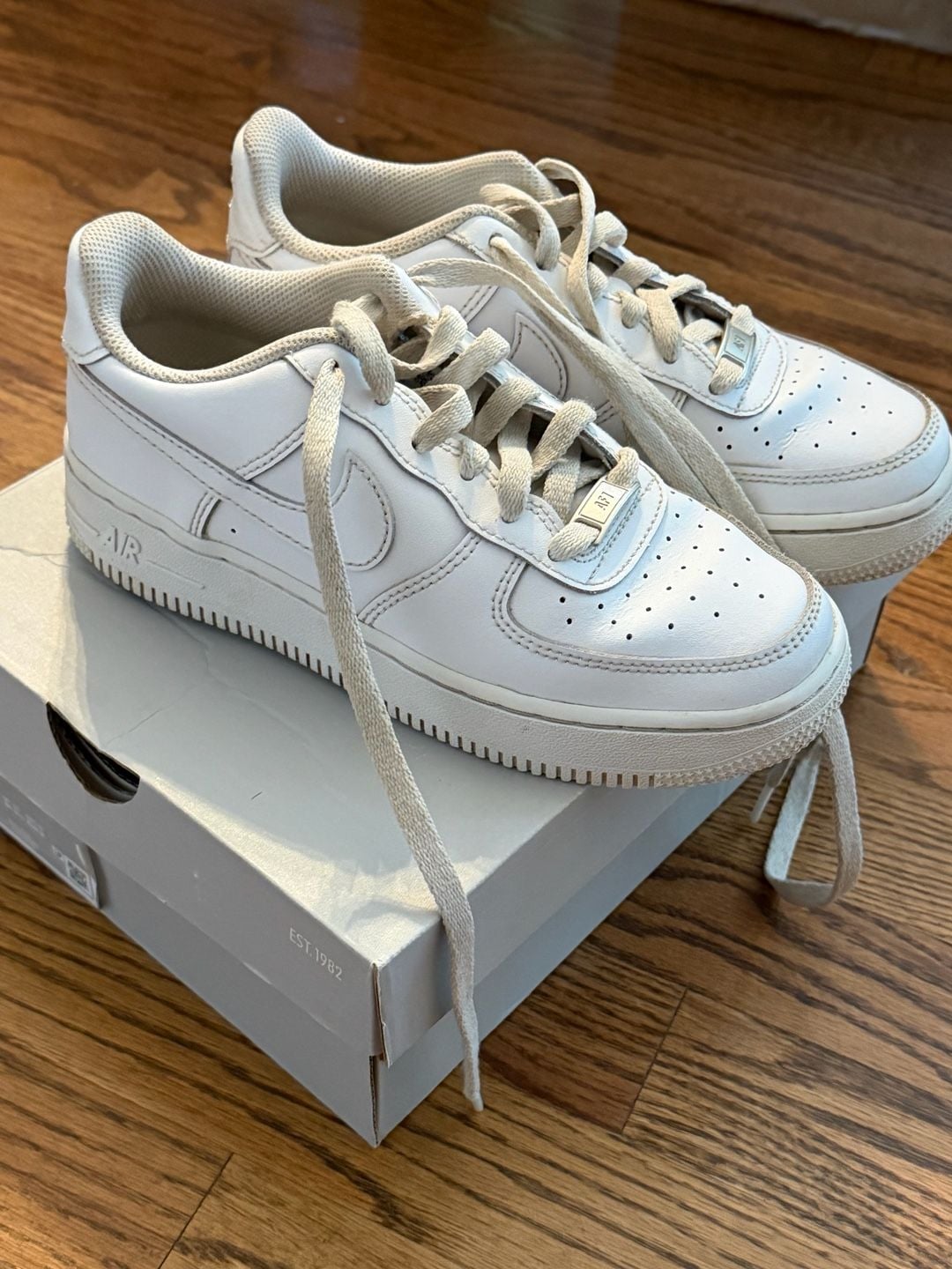 Nike Air Force 1 LE GS White Triple White DH2920-111 Size 4Y 3