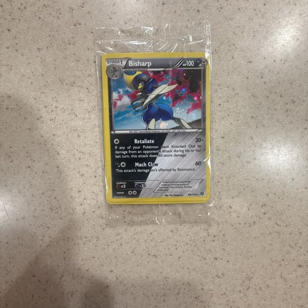 Pokemon Bisharp 64/114 Steam Siege Cosmos Holo Rare Card