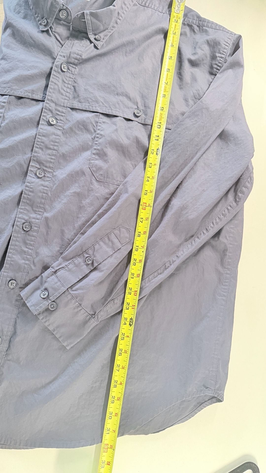 Lot of 2 men’s Button-Up Shirts 3XL, one long sleeved and one short, workwear 11