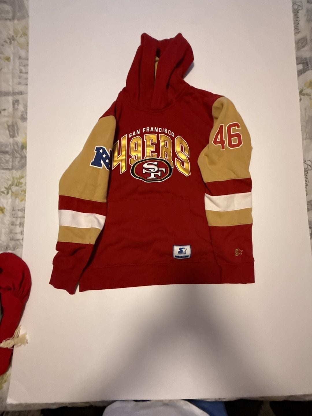 Starter San Francisco 49ers NFL Colorblock Pullover Hoodie Men's XL 3